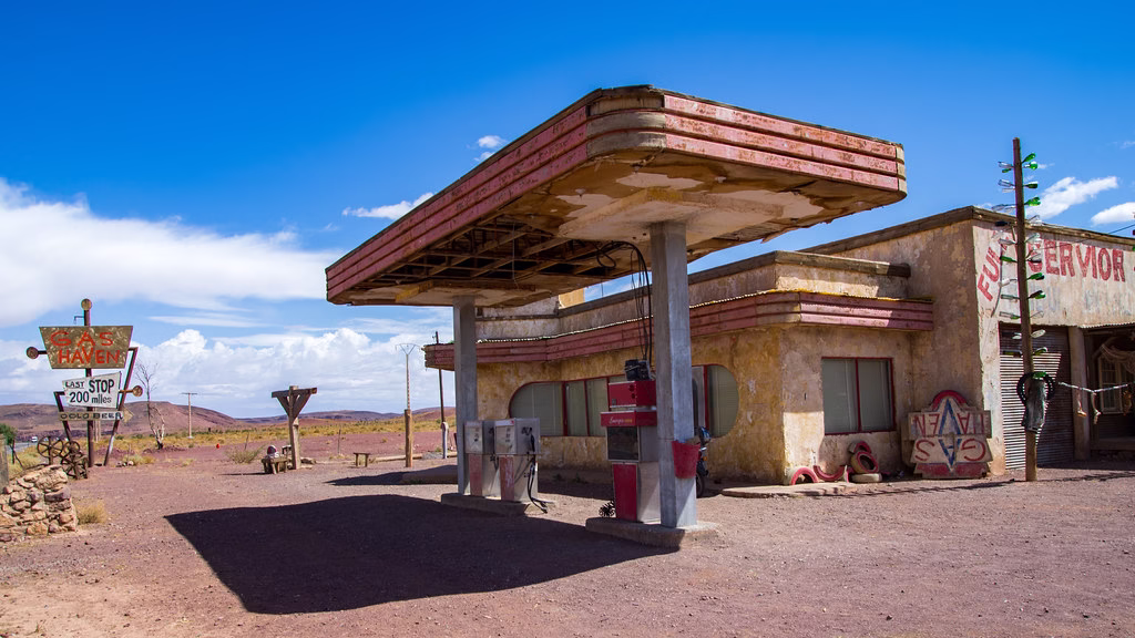 gas station in morocco